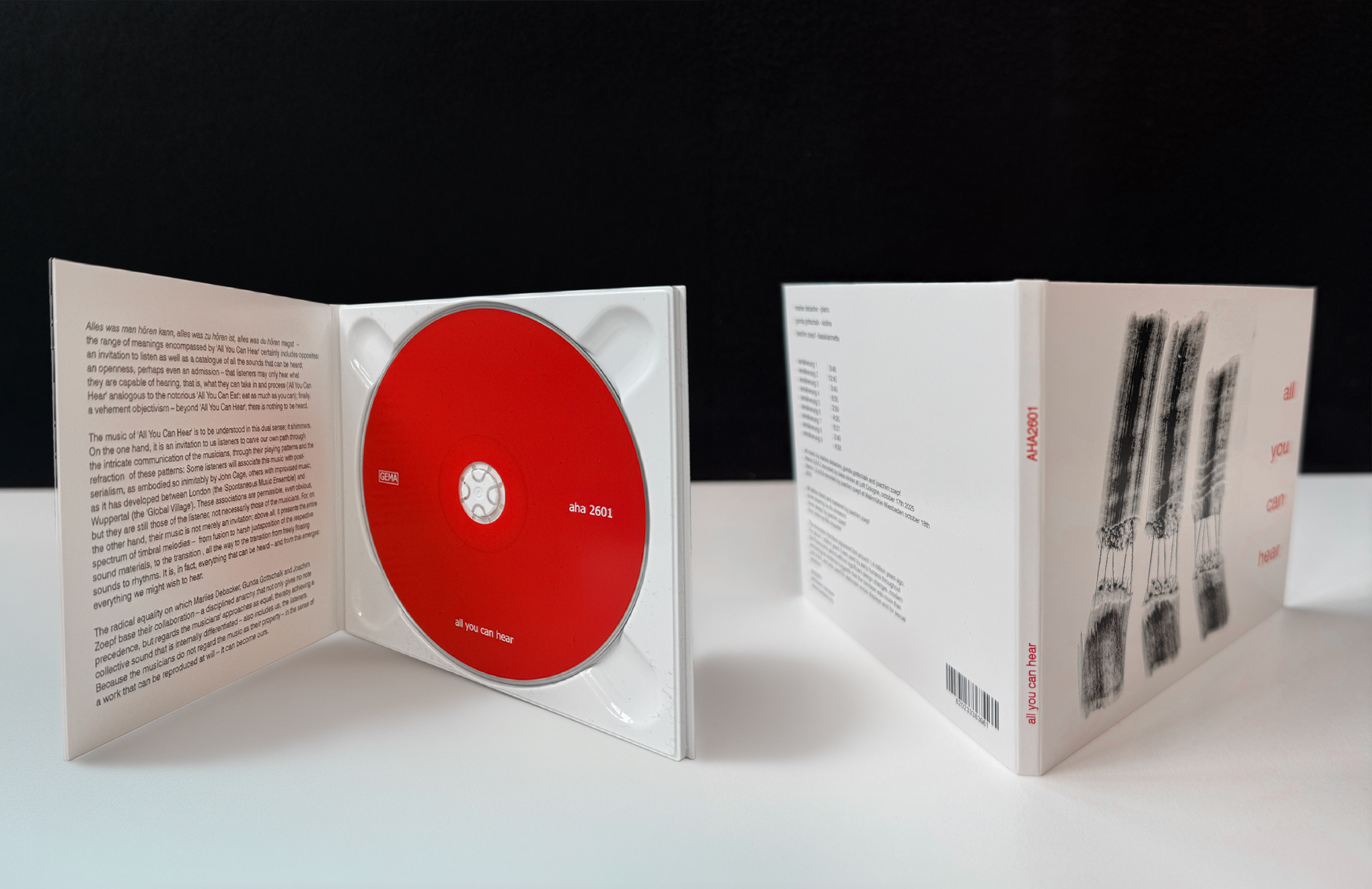Digipak weißes Tray