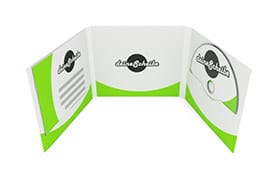 CD-Digifile 6-seitig für 1 CD/DVD rechts mit Bookletschlitz links
